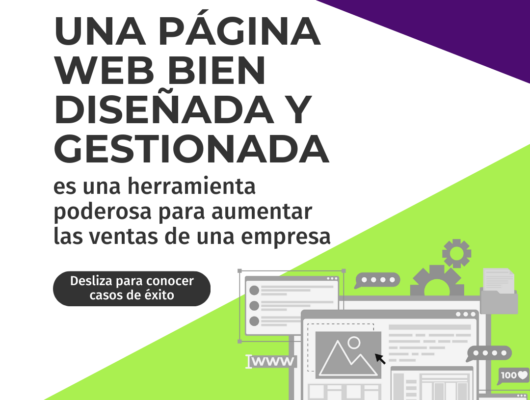 página web bien diseñada y gestionada